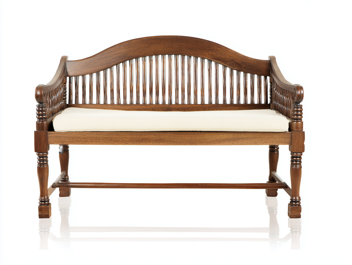 Banc de jardin - Bois - 180x70x95 cm - Marron foncé - Style classique